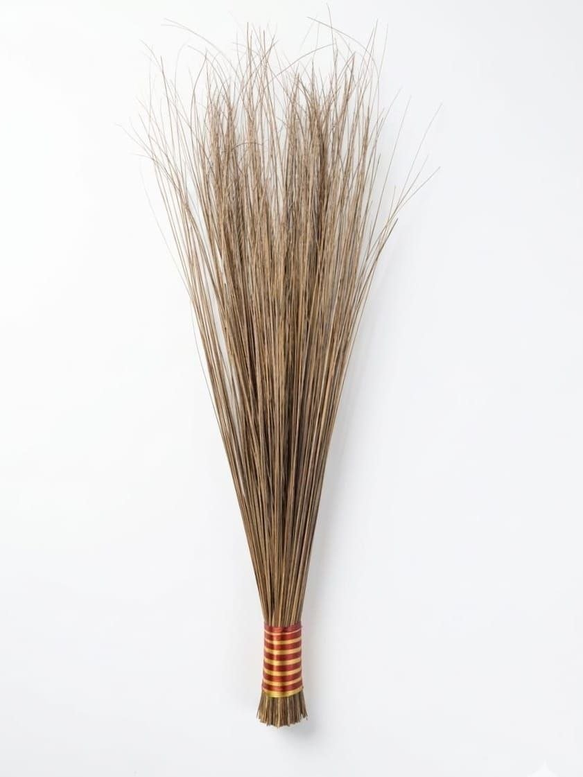 Natural coconut broom sticks bundled for wholesale supply